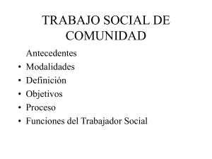 TRABAJO SOCIAL DE COMUNIDAD