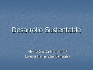 Conferencia sobre Desarrollo Sustentable Alvaro García