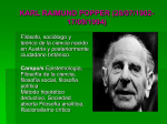 Ubicaciòn Espacio Temporal: Karl Raimund Popper : fue un filósofo