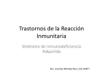 Trastornos de la Reaccion Inmunitaria