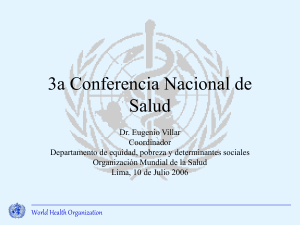 Presentación para la III Conferencia Nacional de Salud