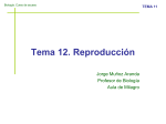 TEMA 11 Tema 12. Reproducción