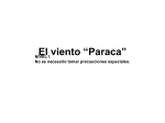 El viento “Paraca”