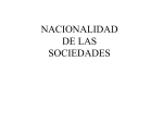 NACIONALIDAD DE LAS SOCIEDADES
