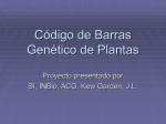 Código de Barras Genético de Plantas
