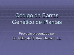 Código de Barras Genético de Plantas