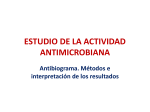 Agentes antimicrobianos III. Estudio de la actividad antimicrobiana