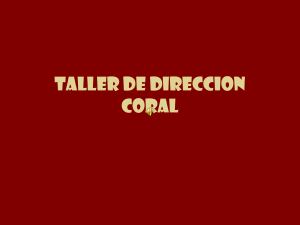 TALLER DE DIRECCION CORAL