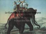 La Guerras externas en tiempos de la República