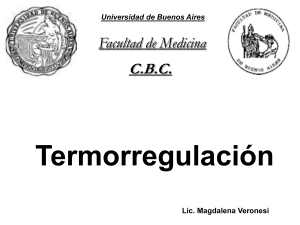 Termoregulación - Fisica CBC UBA