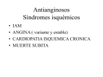 Antianginosos Síndromes isquémicos