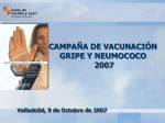 CAMPAÑA DE VACUNACIÓN GRIPE Y NEUMOCOCO 2007