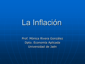 Inflación - Universidad de Jaén