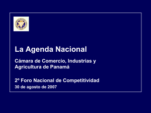 PRIORIDADES PARA LA NUEVA AGENDA DE