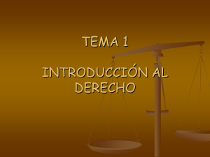 tema 1: introducción al derecho. el derecho público y el derecho