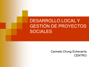 desarrollo local y gestión de proyectos sociales