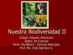 Nuestra Biodiversidad I - Colegio Hispano Americano