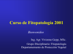 Curso de Fitopatología 2001 Bienvenidos