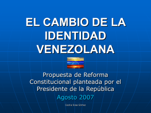 el cambio de identidad venezolana