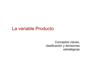 Clase 08 - Variable Producto