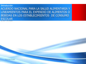 ACUERDO NACIONAL PARA LA SALUD ALIMENTARIA