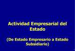 De Estado Empresario a Estado Subsidiario
