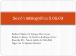 Sesión bibliográfica