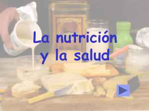 La nutrición y la salud