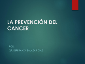 la prevención del cancer