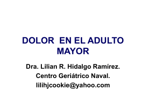 dolor en el adulto mayor