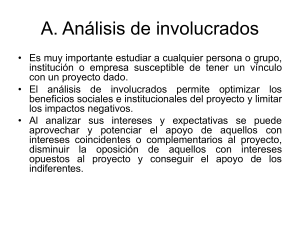 A. Análisis de involucrados