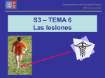 S3 – TEMA 6 Las lesiones - departamento de educación física