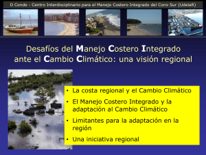 La costa regional y el Cambio Climático