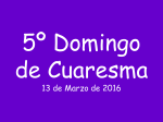 5º Domingo de CUARESMA. misa de niños 13-03-2016