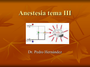 Anestesia tema III