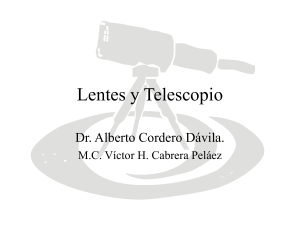 Lentes Y Telescopio. - FCFM-BUAP