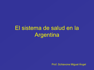 El sistema de salud en la Argentina