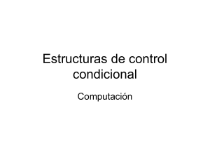 Estructuras de control condicional - fc
