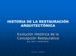 historia de la restauración arquitectónica