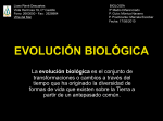 EVOLUCIÓN BIOLÓGICA