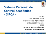 Sistema Personal de Control Académico SIPCA