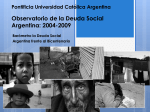 2004-2009 Barómetro la Deuda Social Argentina frente al