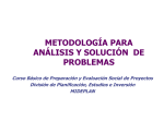 Metodología para análisis y solución de problemas