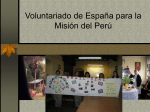 Voluntariado de España para la Misión del Perú