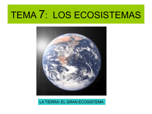los ecosistemas