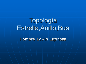 Topología Estrella,Anillo,Bus