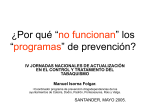 ¿Por qué “no funcionan” los programas de prevención?