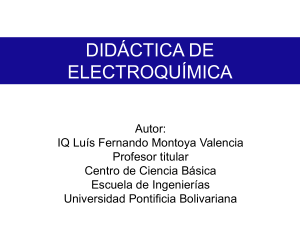 electroquímica - Universidad Pontificia Bolivariana