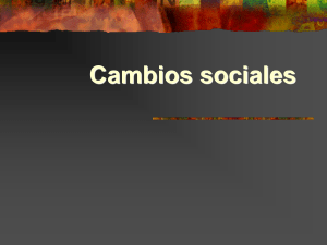 Cambios sociales