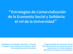 Estrategias de Comercialización de la Economía Social y Solidaria